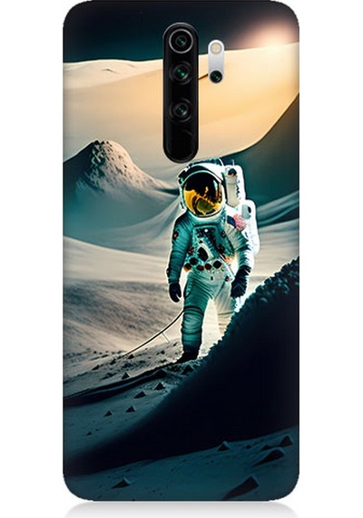 Xiaomi Redmi Note 8 Pro Uyumlu Silikon Kılıf Astronot Ve Araştırma