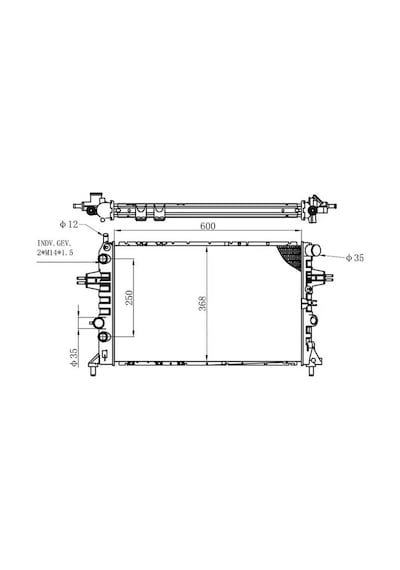 Orıs Bop104016 Motor Radyatoru 09119482 1300196 1300257