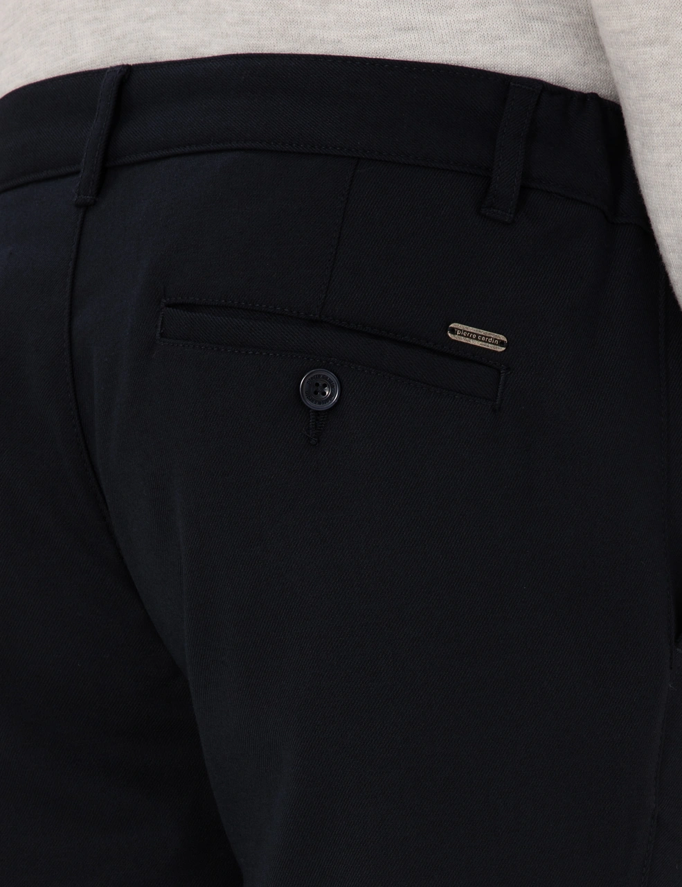 Pierre Cardin Lacivert Slim Fit Beli Lastikli Kanvas Pantolon 50309943 Vr033