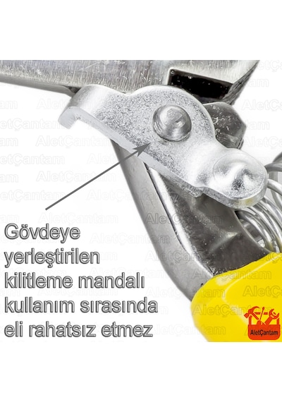 Aletçantam Denizli Çelik Budama Makası Bağ Bahçe Makası