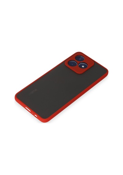 Realme C53 Uyumlu Kılıf Montreal Silikon Kapak - Kırmızı
