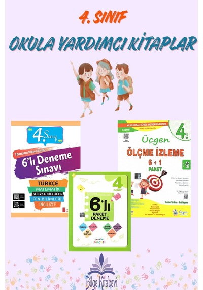 4.sınıf 6 Lı Paket Deneme Seti - 3 Kitap