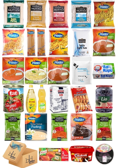 Blueden Kurban Kumanya Yardım Erzak Kolisi 30 Parça 10 Nolu Paket