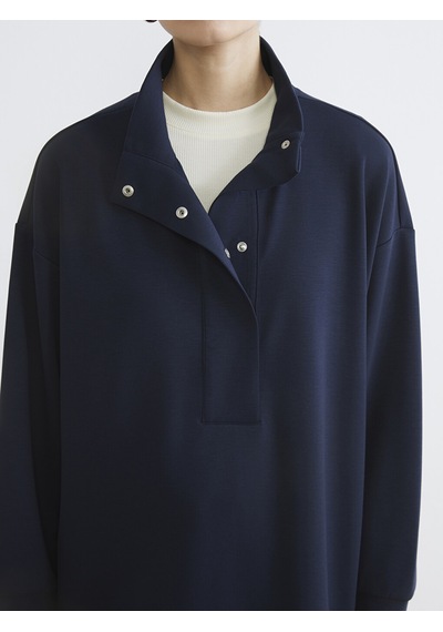 Lcw Modest Lacivert Soft Touch Oversize Kadın Sweatshirt Tunik