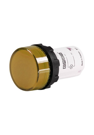 Emas Mbsd220s Mb Serisi Plastik Led'li 230v Ac Sarı 22 Mm Sinyal