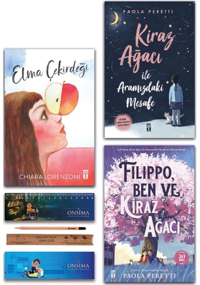 Genç Timaş Elma Çekirdeği - Kiraz Ağacı İle Aramızdaki Mesafe - Filippo Ben Ve Kiraz Ağacı Set 3 Kitap