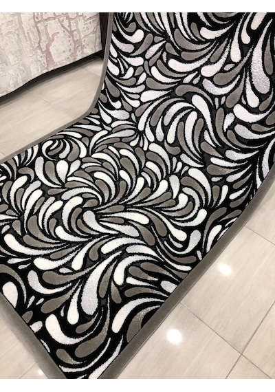 Kaşmir Halı Jade 146X233 Z 012-02 Gri Siyah Beyaz 4 M2 Halı !