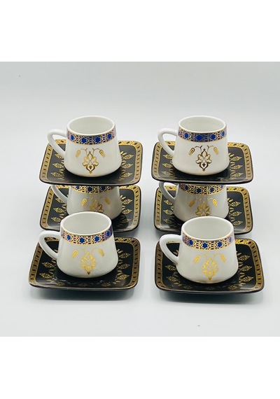 İnterlife Vintage Porselen Kahve Fincan Takımı