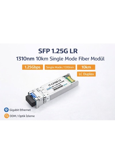 Sfp 1.25g Lr 1310nm 10km Single Mode Fiber Optik Modül Jt-c311gd-l1s
