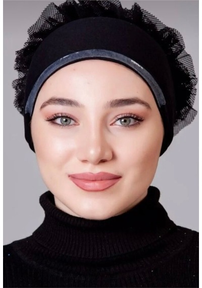 Ardün Hijab Silikonlu Fırfırlı Bone Kaymayan Topuz Bonesi Dikişsiz Siyah Konforlu Pratik Bone Siyah - 936723216 Siyah Ardün Hijab Silikonlu Fırfırlı Bone Kaymayan Topuz Bonesi Dikişsiz Siyah Konforlu Pratik Bone Siyah - 936723216 Siyah