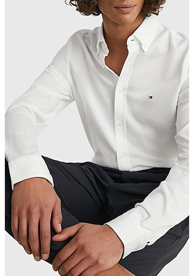 Tommy Hilfiger Erkek Gömlek MW0MW30675 YCF BEYAZ Beyaz