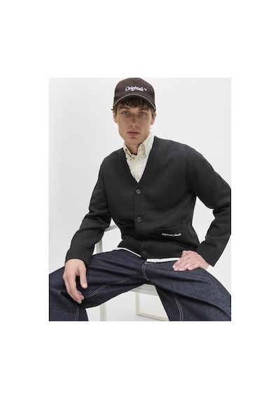 Jack & Jones Jornorrebro Knıt Cardıgan Ln Siyah