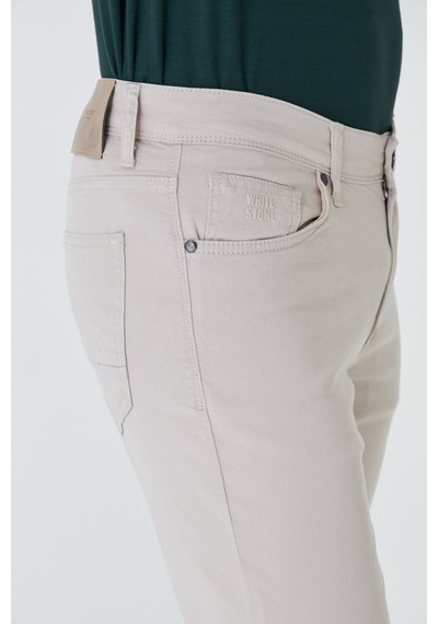 Bej Tencel Kumaş Yazlık Erkek Chino Pantolon