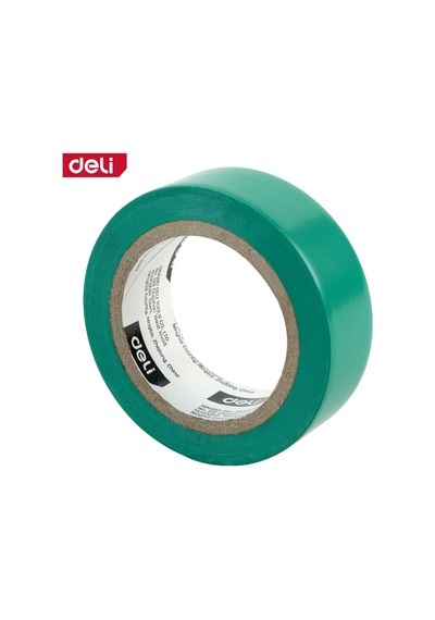 Delı Elektrik Yalıtım Bandı 0.13mm 18mm 10m Yeşil İzolasyon Bandı