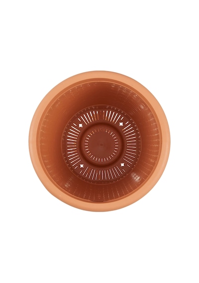 Tr Hs02 Hasır Saksı Tabaklı 25cm, 6 Litre Kiremit Diğer