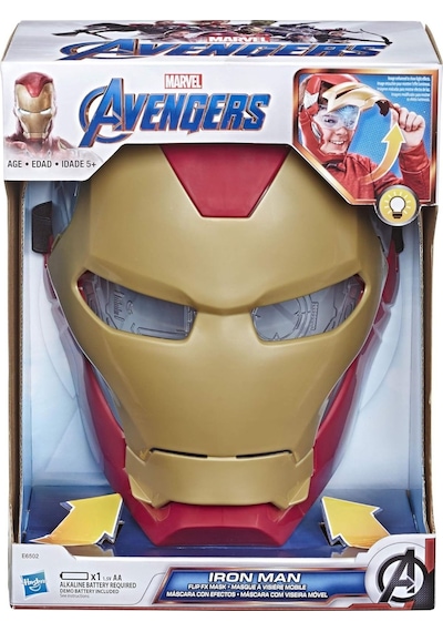 Iron Man Işıklı Flip Up Mask Brown - Elektronik Maske