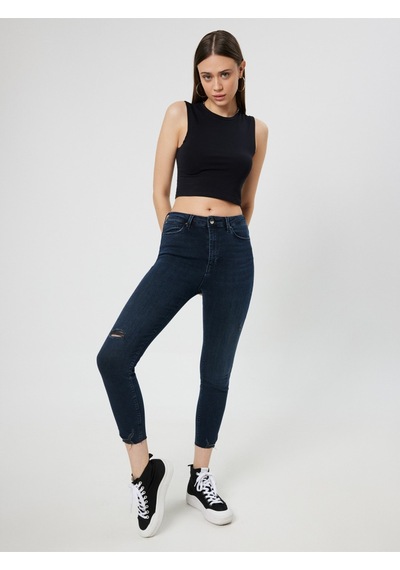 Natalie Skinny Pantolon Lacivert