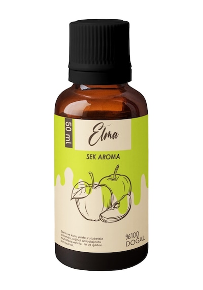Sek Aroma Hazır Karışım Yeşil Elma Kiti - Hazır Karışım Yeşil Elma Aroması 50 ML - 5 L Uyumlu
