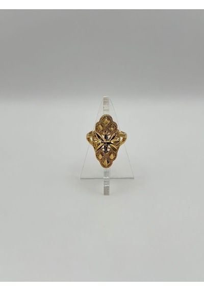 Arnes Jewelry Çelik 22 Ayar Altın Kaplama Ayarlanabilir Yüzük Ar507nes Gold