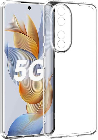 Huawei Honor 90 Kamera Korumalı Süper Silikon Şeffaf Kılıf