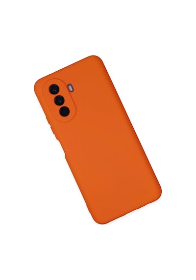 Uray Store Huawei Nova Y70 Kılıf Nano İçi Kadife Silikon - Turuncu