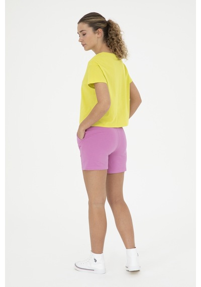U.s. Polo Assn. Kadın Menekşe Şort Örme 50285885-vr037 Pembe