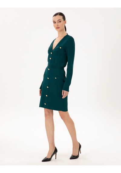 Pierre Cardin Kadın Koyu Yeşil Elbise Triko 50290605-vr079 Koyu Yeşil Pierre Cardin Kadın Koyu Yeşil Elbise Triko 50290605-vr079 Koyu Yeşil