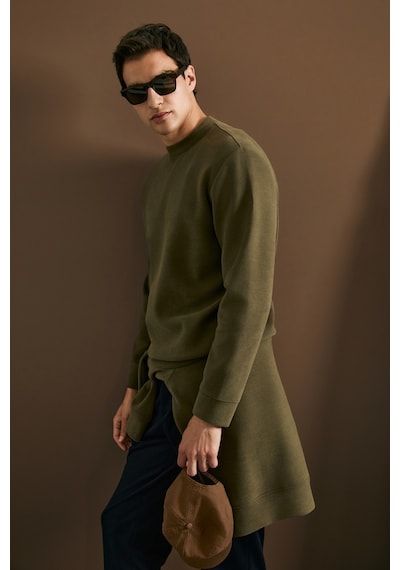 Lufian Logan Erkek Sweatshirt Kahverengi Kahverengi 112030194100400