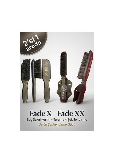 126 Fade X Fade Xx Saç Sakal Kesim Tarama Şekilleri Fırçası - Fade Fırça