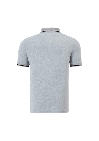 T8586 Dewberry Erkek Polo Yaka T-shırt-açık Gri