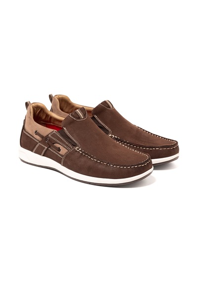 Sneaker Erkek Og-432 John May Kahve Nubuk Kahverengi