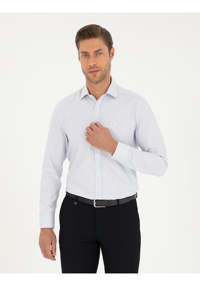 Pierre Cardin Erkek Lacivert Gömlek Desenli 50294168-vr033 Lacivert