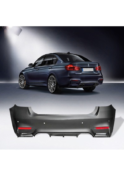 BMW F30 2016-3.SERİ BOYASIZ PLASTİK M3 ARKA TAMPON