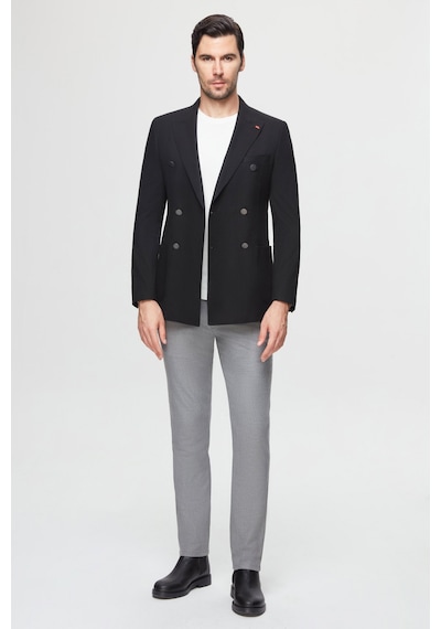 Twn Slim Fit Siyah Kumaş Ceket 5ef04dd024881 001