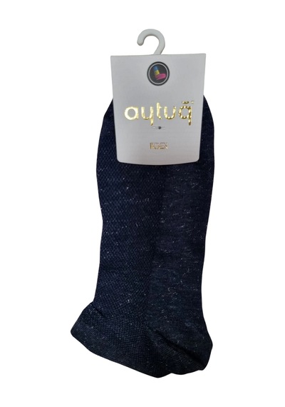 Moda Dua Aytuğ 39204 Kadın Simli Pamuklu Patik Çorap Çok Renkli