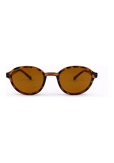 Sevune Leopar Desen Çerçeve Turuncu Cam Vintage Retro Güneş Gözlüğü İki Renk
