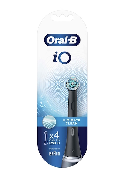 Oral-B iO Ultimate Clean Siyah Diş Fırçası Yedek Başlığı 4'lü