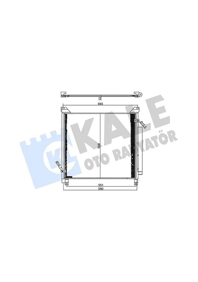 Toyota Hilux Klima Radyatoru 2.4 2015-2024 Kale 357710