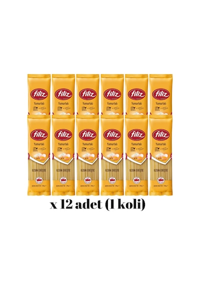 Filiz Yumurtalı Uzun Erişte 12 x 350 G