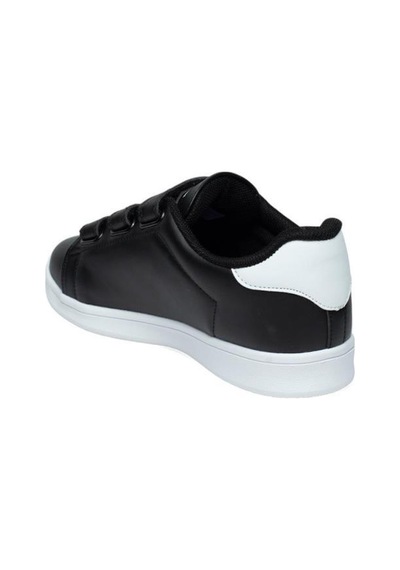 Row Milena 037-24 Deri Cırtlı Fashion Kadın Sneaker Siyah Beyaz Siyah