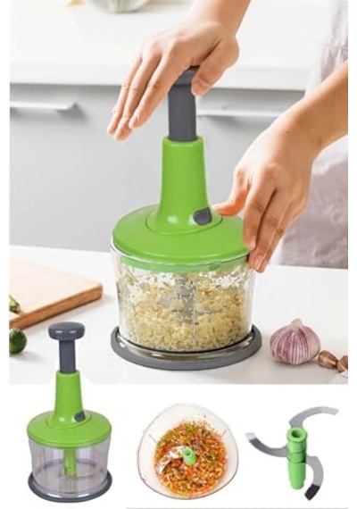 Yamanhobi Basmalı Çelik Bıçaklı El Rondosu Çok Renkli