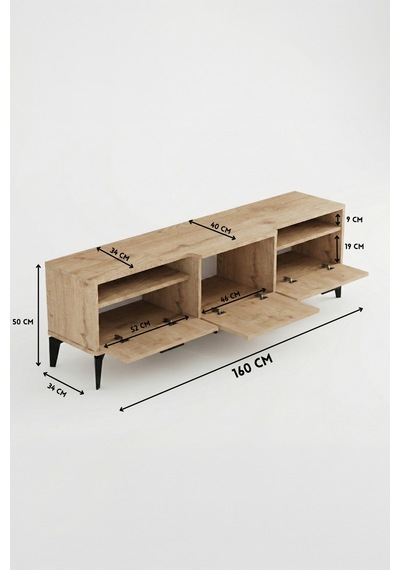 Mistral Tv Sehpası Suntalam Bej 160x40 Cm Sarı