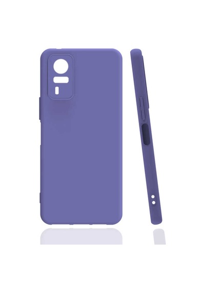 Zore Vivo Y51 Kılıf Omsy Biye Silikon - Lila