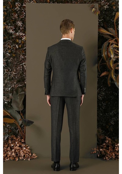 Efor Tk 876 Slim Fit Antrasit Klasik Takım Elbise Antrasit