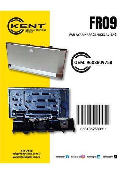 Kent Kapak-av Far Yan Ayar Kapagı Sag Mercedes Actros AOD-KENT FR-09