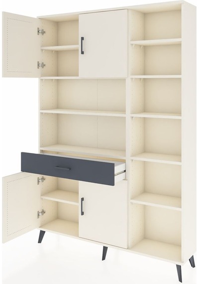 Arges Dolap 10 Raflı Tek Çekmeceli 4 Kapaklı 132x30x195 Aytaşı-aytaşı/antrasit Aytası/antrasıt Arges Dolap 10 Raflı Tek Çekmeceli 4 Kapaklı 132x30x195 Aytaşı-aytaşı/antrasit Aytası/antrasıt