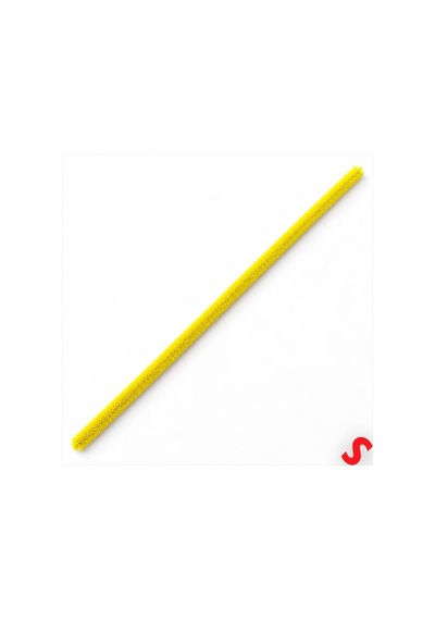 Şönil Çubuk 8 Mm Kalınlık 30 Cm Uzunluk, 100 Adet - Sarı