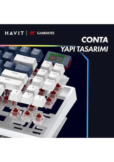 Havit KB884L Gamenote RGB Gaming Mekanik Klavye Red Switch