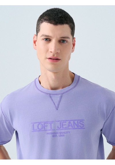 LOFT Loose Fit Erkek Tshirt K.kol Lf2038697 Q1.v1 Lila