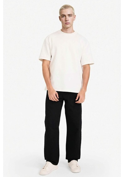 Defacto Baggy Fit Geniş Paça Jean Pantolon F8644ax25aunm40 Siyah
